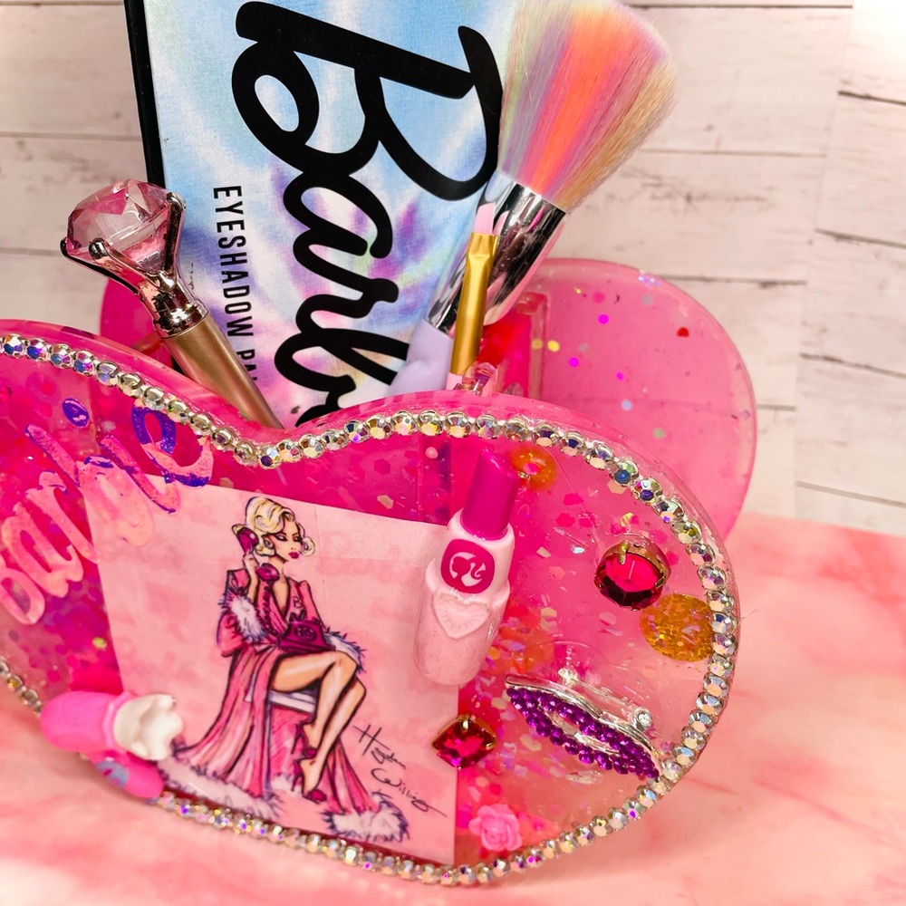 Barbie brush holder